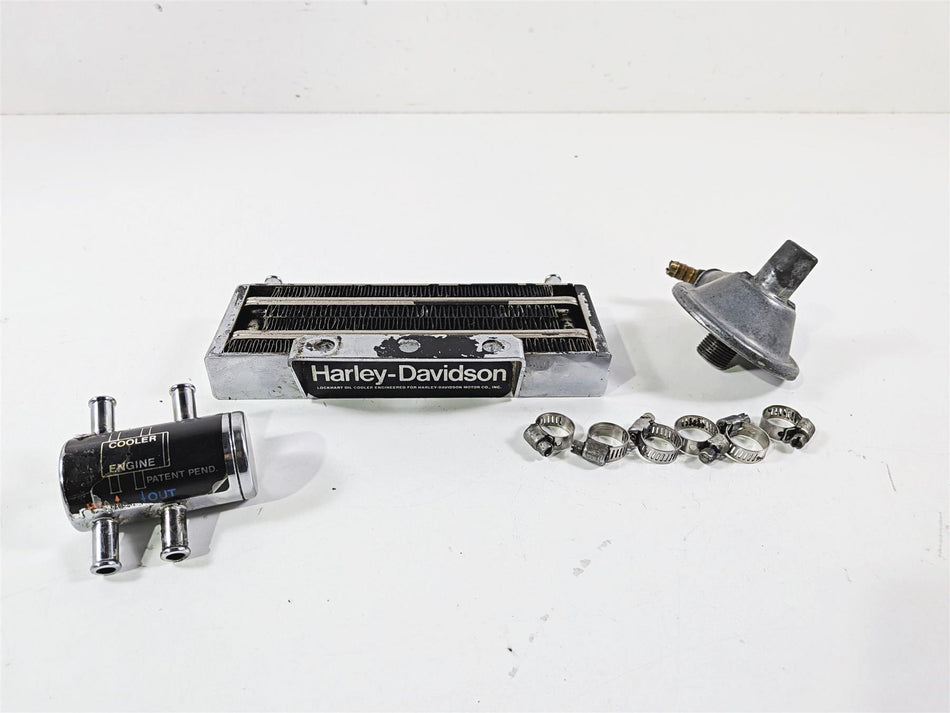 1990 Harley Touring FLHTC Electra Glide Lockhart Oil Cooler Set 233984 {{ shop.shopifyCountryName }} - Mototech271