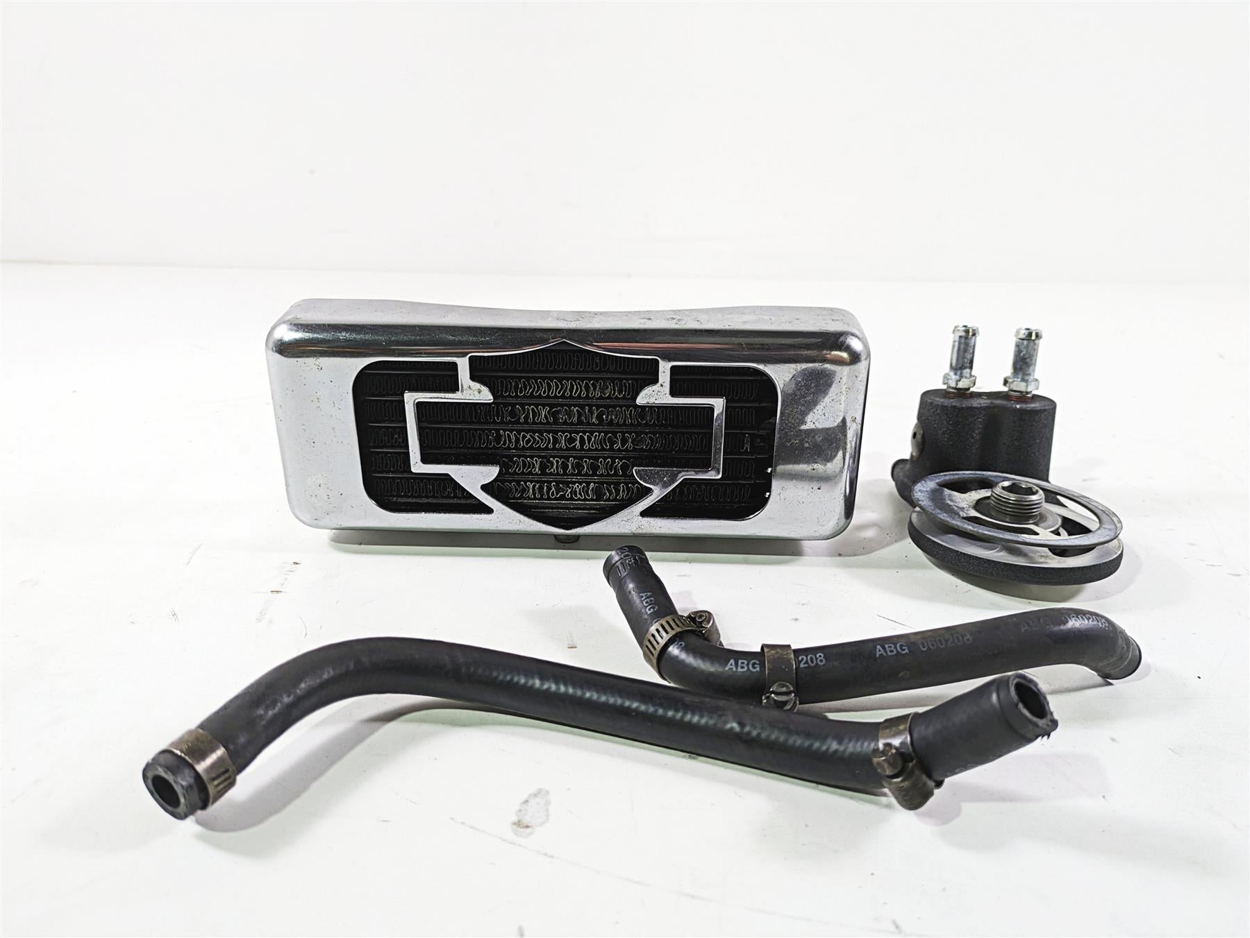 2008 Harley Touring FLHTCU E-Glide 105TH Oil Cooler Chrome Cover & Flange Set {{ shop.shopifyCountryName }} - Mototech271