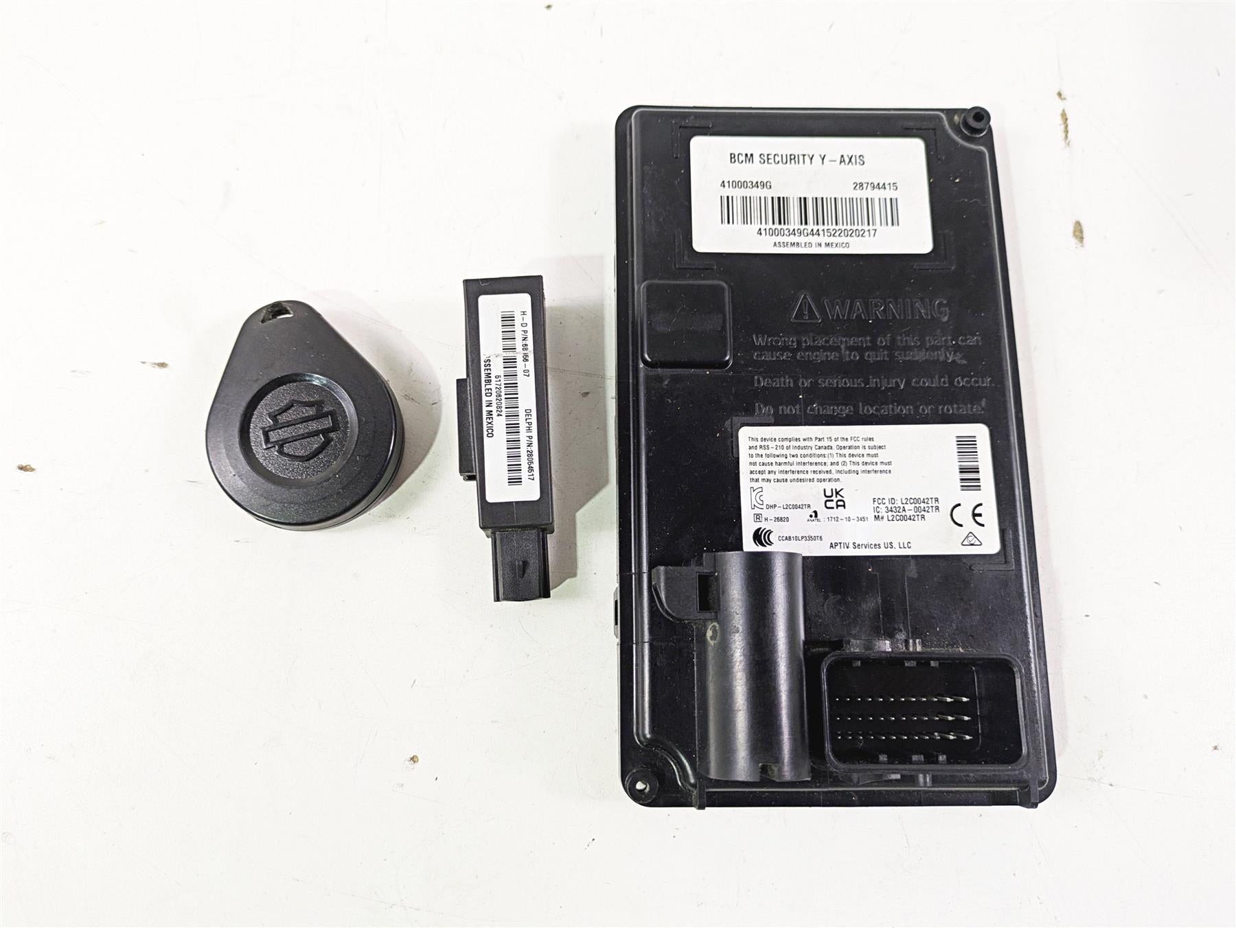 2022 Harley FXLRS Softail Low Rider Bcm Security Module Fob Y-Axis 41000349G