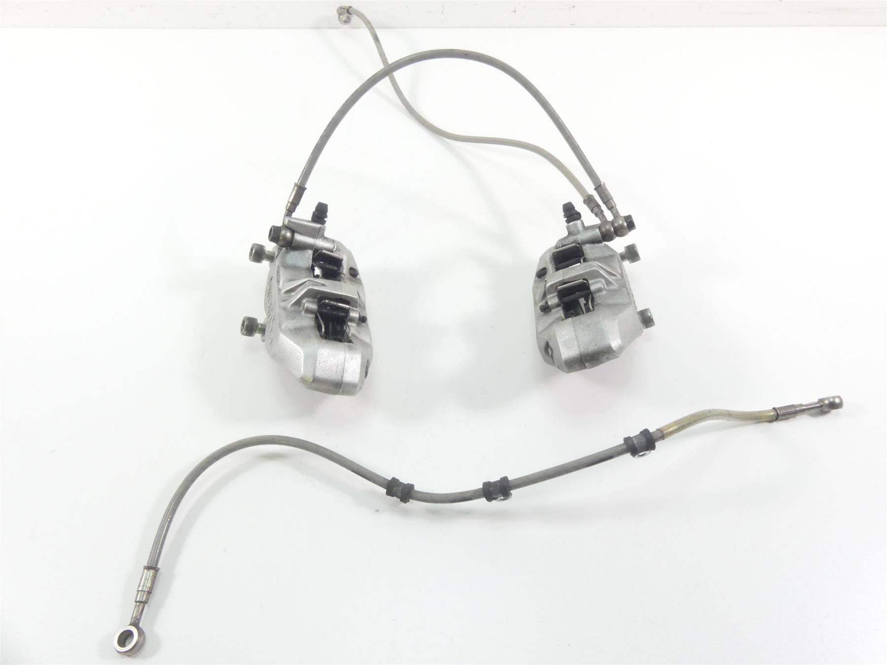 2004 Ducati 999 SBK Brembo Front Brake Caliper + Lines Set 61040501A 61040491A