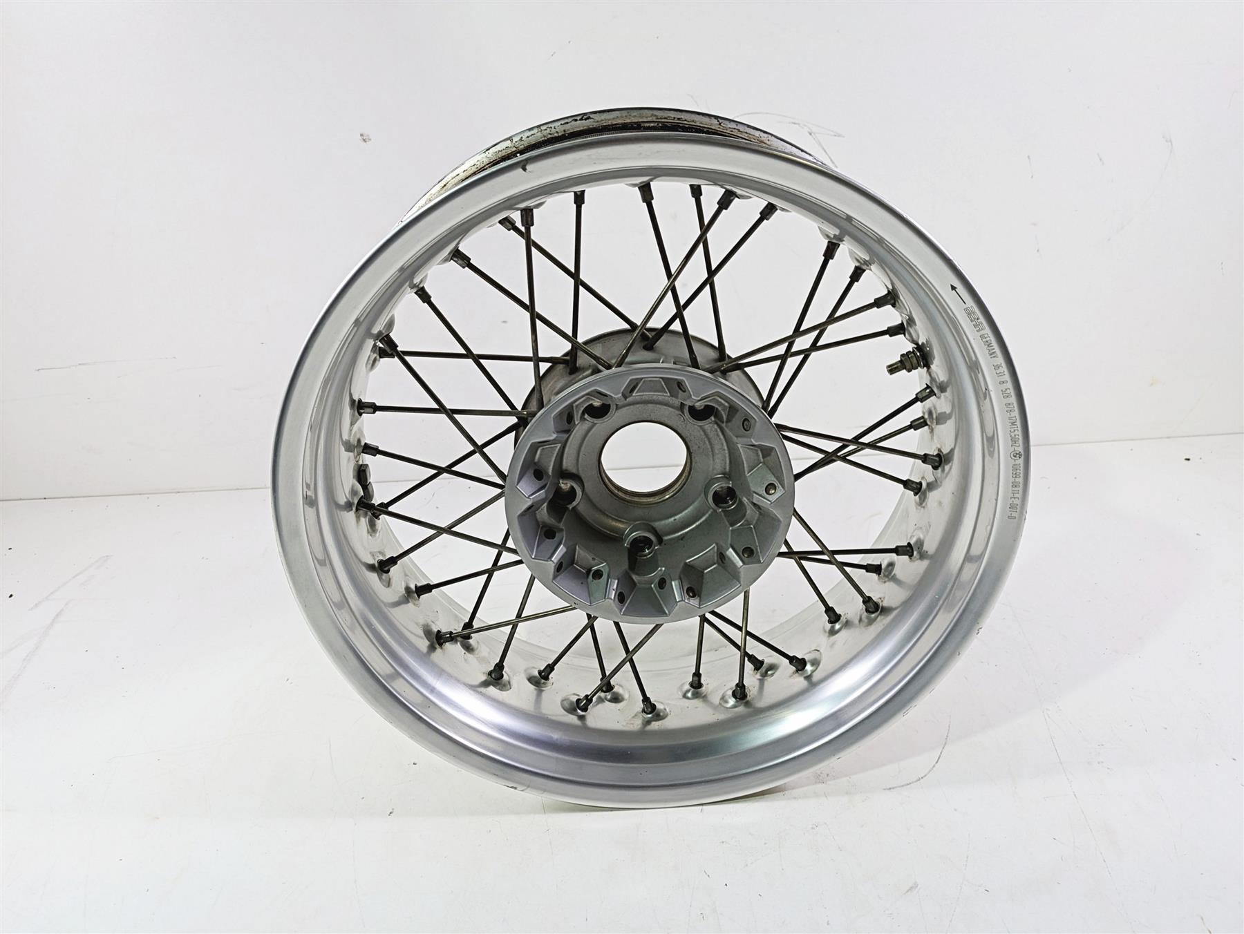 2012 BMW R1200R K27 Straight Behr 17x5.5 Rear Wheel Spoke Rim 36318546288 {{ shop.shopifyCountryName }} - Mototech271