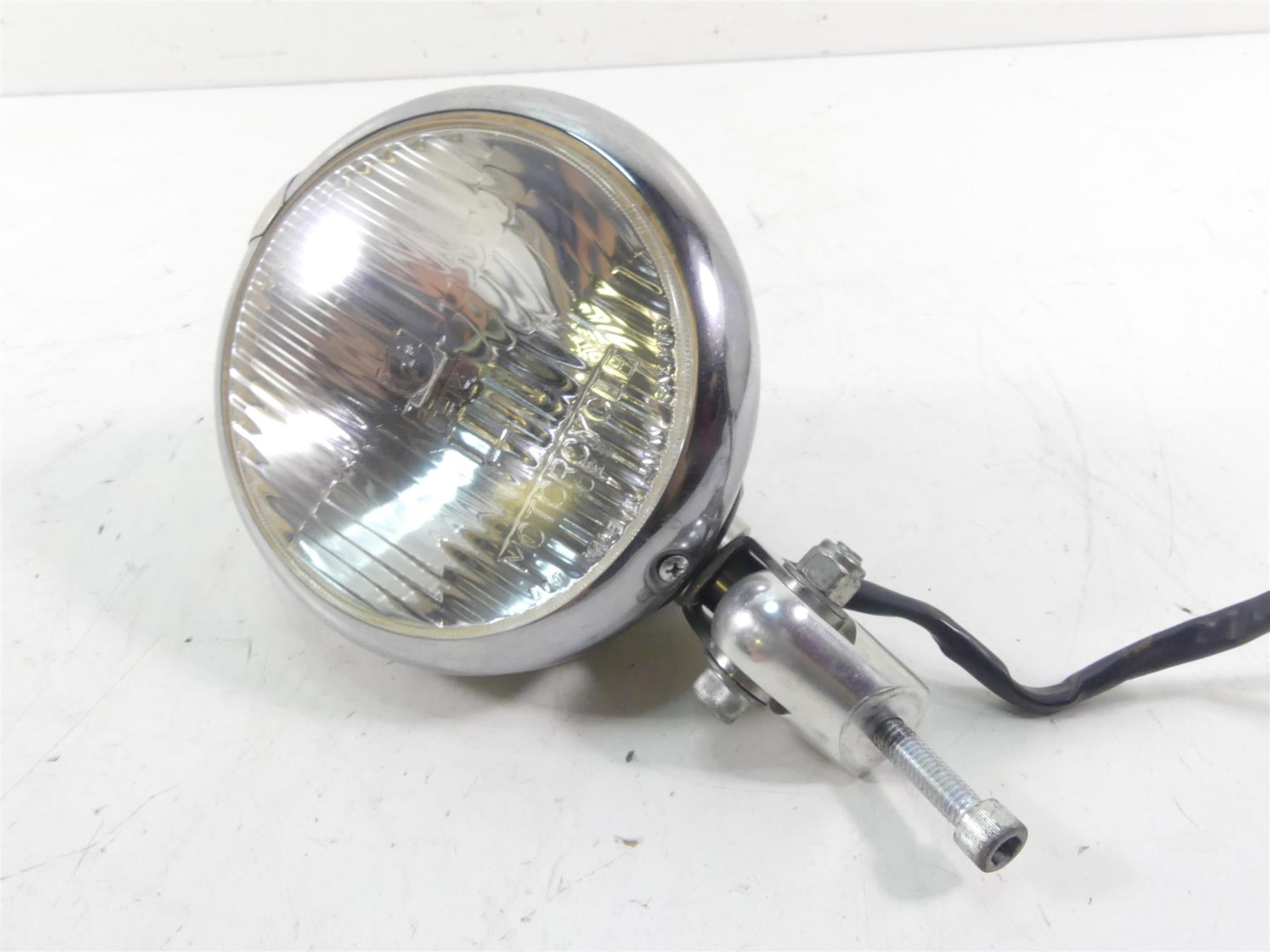 2001 Indian Centennial Scout Headlamp Bucket Head Lamp Light & Mount 66-091 {{ shop.shopifyCountryName }} - Mototech271