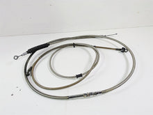 Load image into Gallery viewer, 2016 Harley FXDF Dyna Fat Bob Front Brake Line &amp; Clutch Cable 16&quot; Ape Hanger
