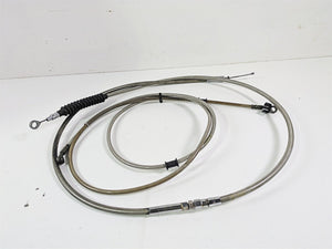 2016 Harley FXDF Dyna Fat Bob Front Brake Line & Clutch Cable 16" Ape Hanger