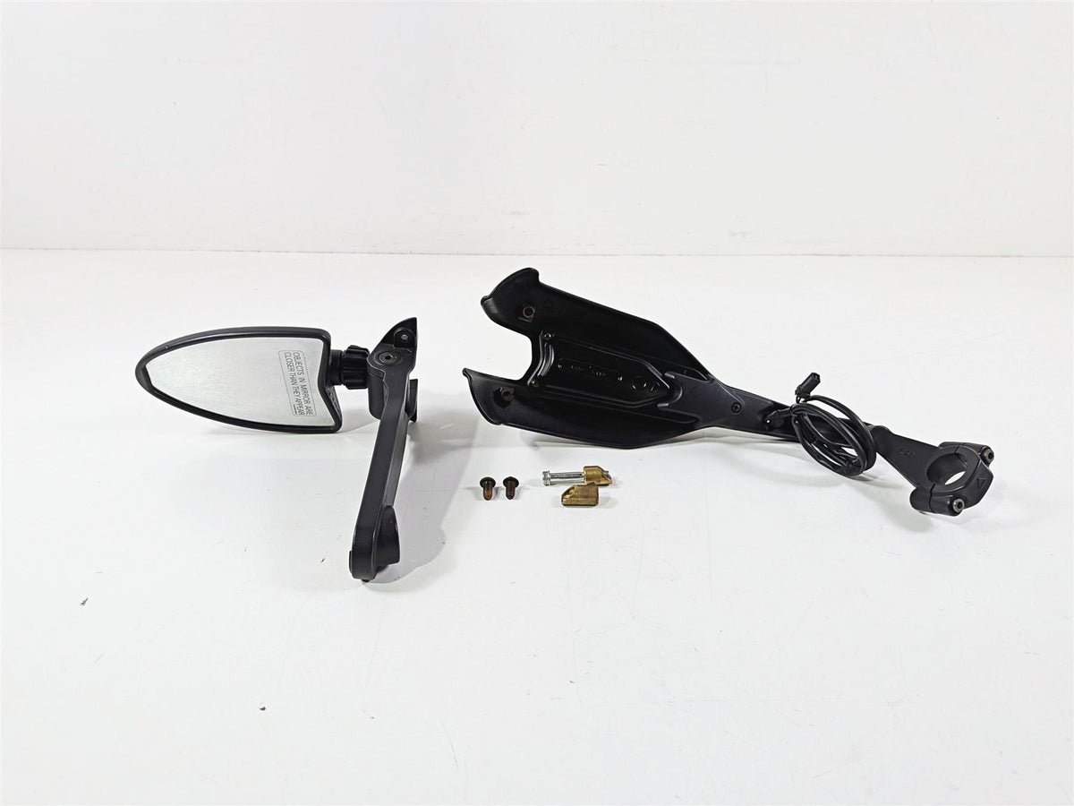 2009 Ducati Hypermotard 1100 S Left Hand Guard Mirror Turn Signal Set 46012711B-Mototech271
