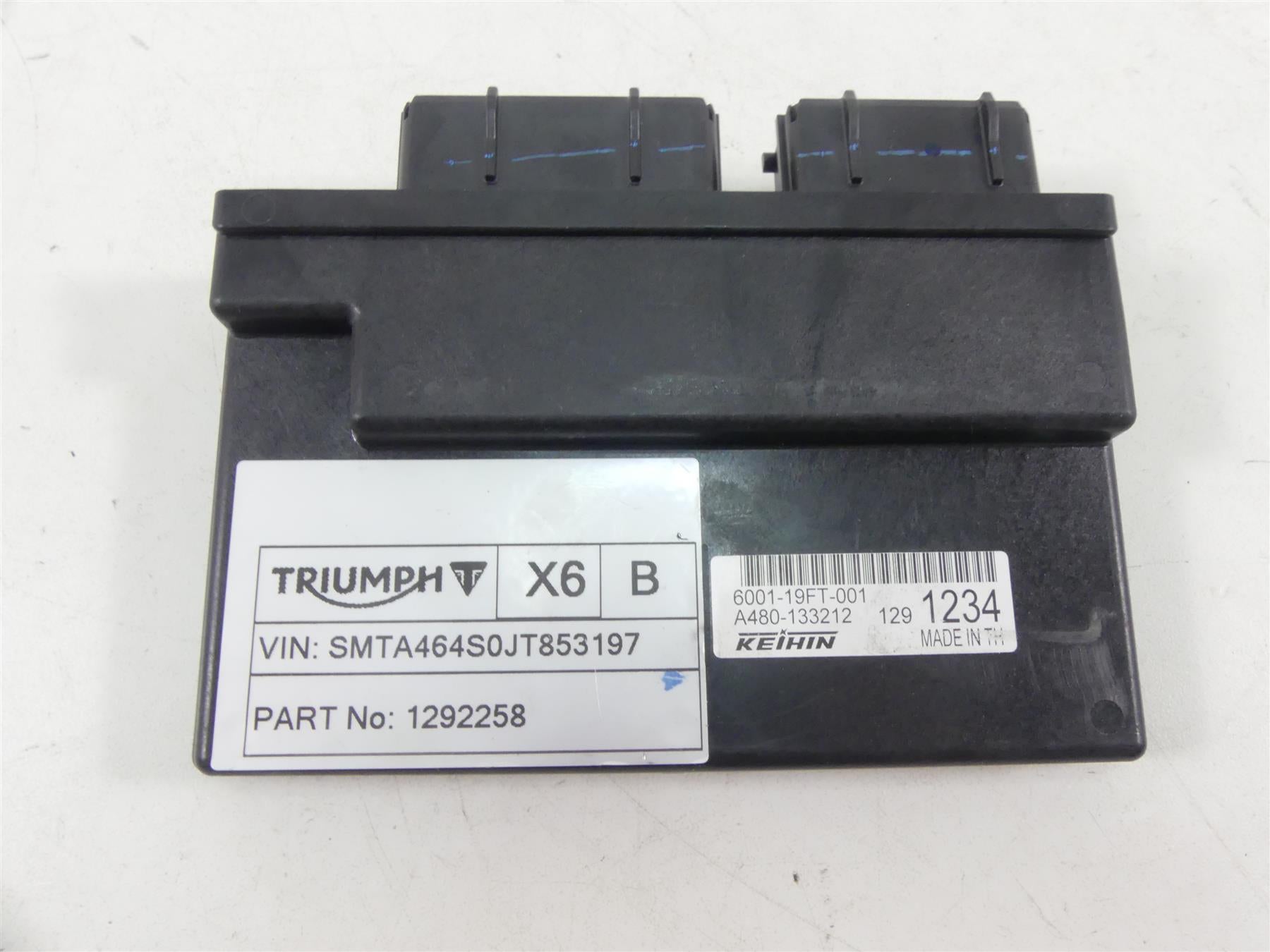 2018 Triumph Street Triple 765RS Ignition Switch Key Immobilizer & Cdi T1291234 {{ shop.shopifyCountryName }} - Mototech271