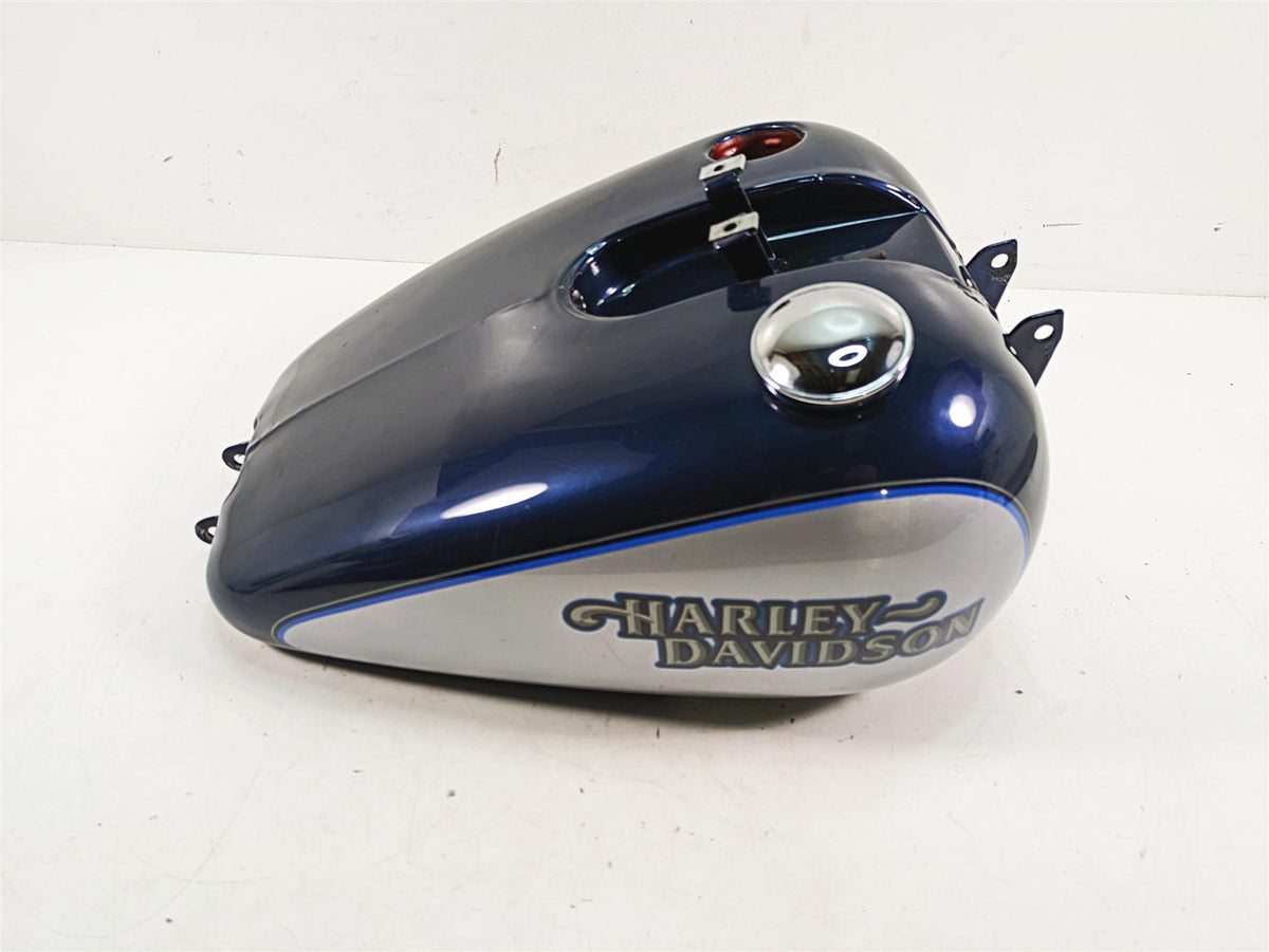 1999 Harley Dyna FXDL Low Rider Blue Diamond Ice Fuel Gas Tank -Read 61054-96 {{ shop.shopifyCountryName }} - Mototech271
