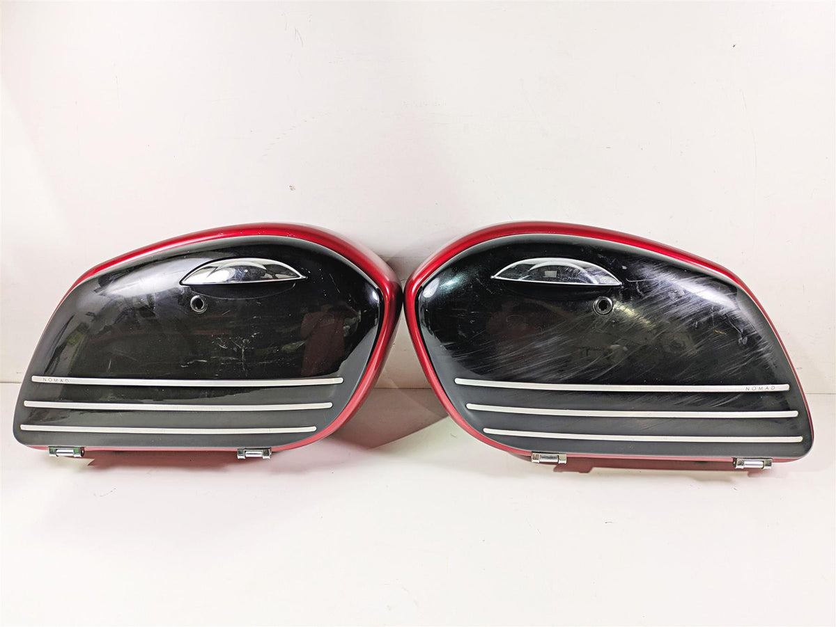 2008 Kawasaki VN1600 Vulcan Nomad Saddlebag Saddle Bag Set 14041-1130-17K {{ shop.shopifyCountryName }} - Mototech271
