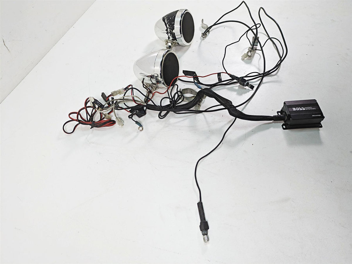 2012 Harley FLD Dyna Switchback Boss Audio Systems Bluetooth Speaker Set MC470B {{ shop.shopifyCountryName }} - Mototech271