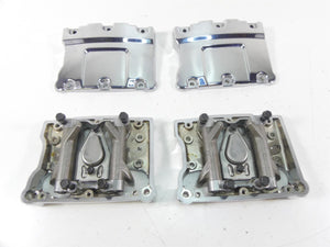 2014 Harley Touring FLHX Street Glide Valve Chrome Rocker Cover Set -9K 17571-99