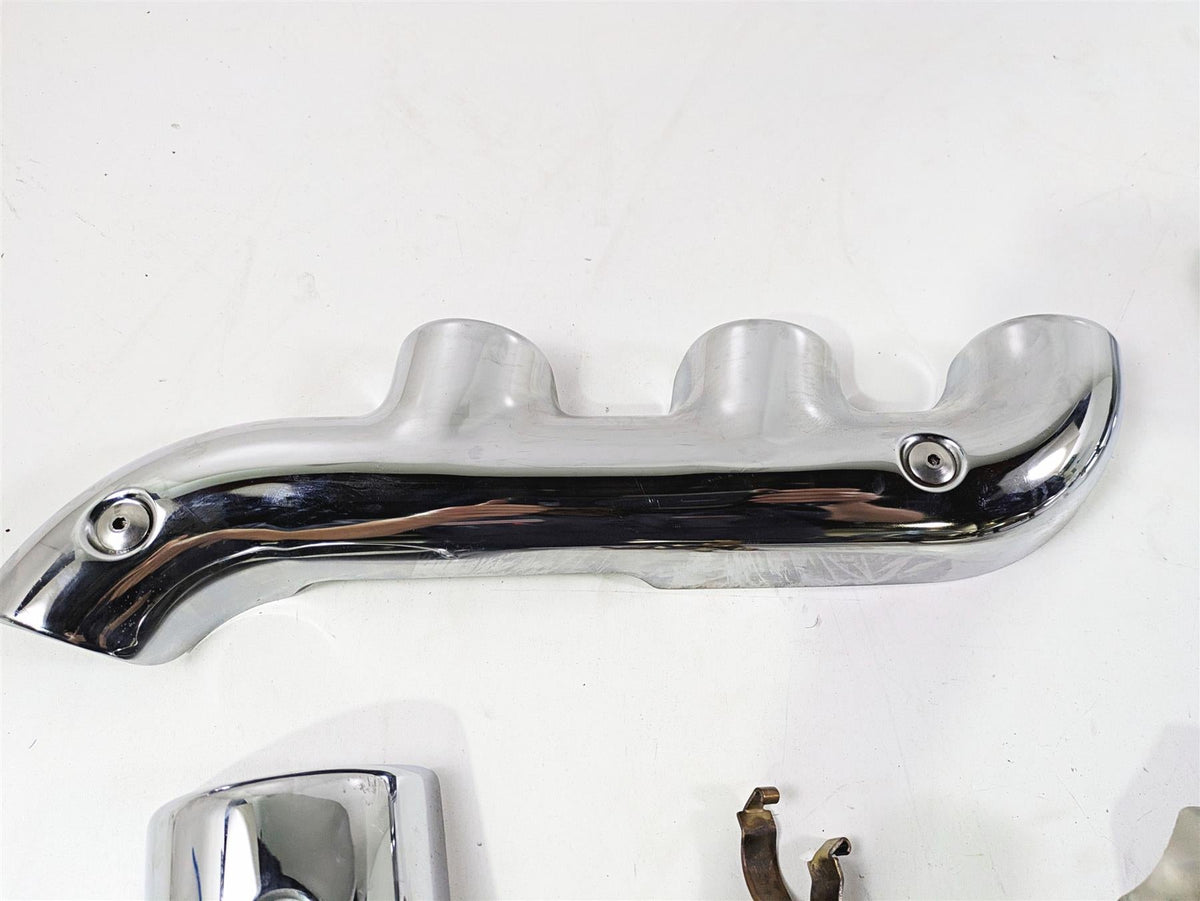 2006 Triumph Rocket 3 Exhaust Chrome Heat Shield Cover Set T2208512 {{ shop.shopifyCountryName }} - Mototech271