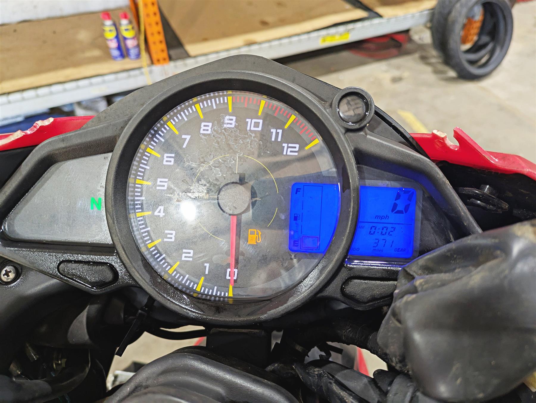 2018 Lifan King Power Racing KPR200 Speedometer Gauges 371miles Only QJP37000 {{ shop.shopifyCountryName }} - Mototech271