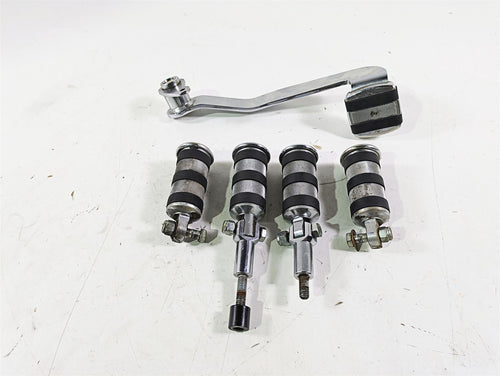 2003 Harley Softail FXSTDI Deuce 100th Brake Pedal & Footpeg Foot Peg Rest Set | Mototech271
