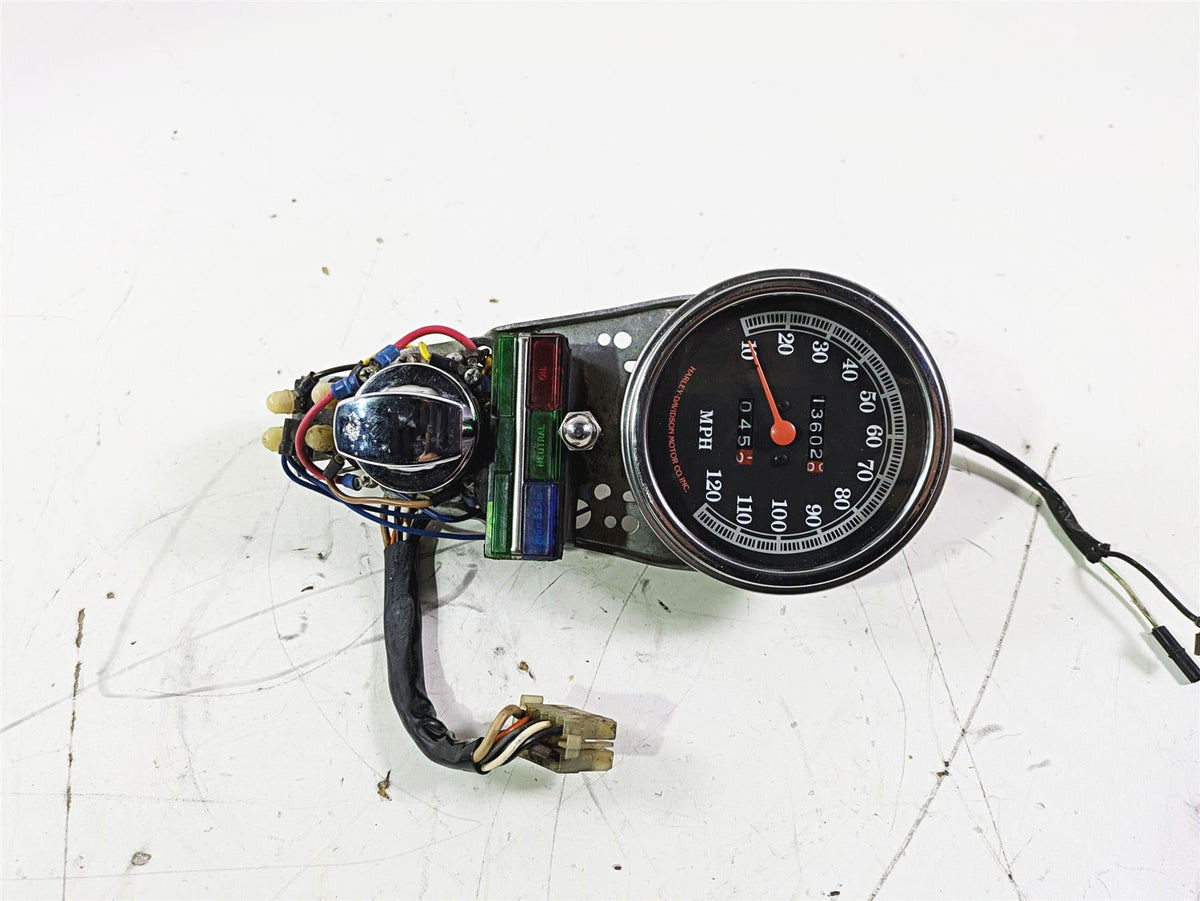 1992 Harley FLSTC Softail Heritage Speedometer Ignition Switch Set -Vin 67011-91 {{ shop.shopifyCountryName }} - Mototech271