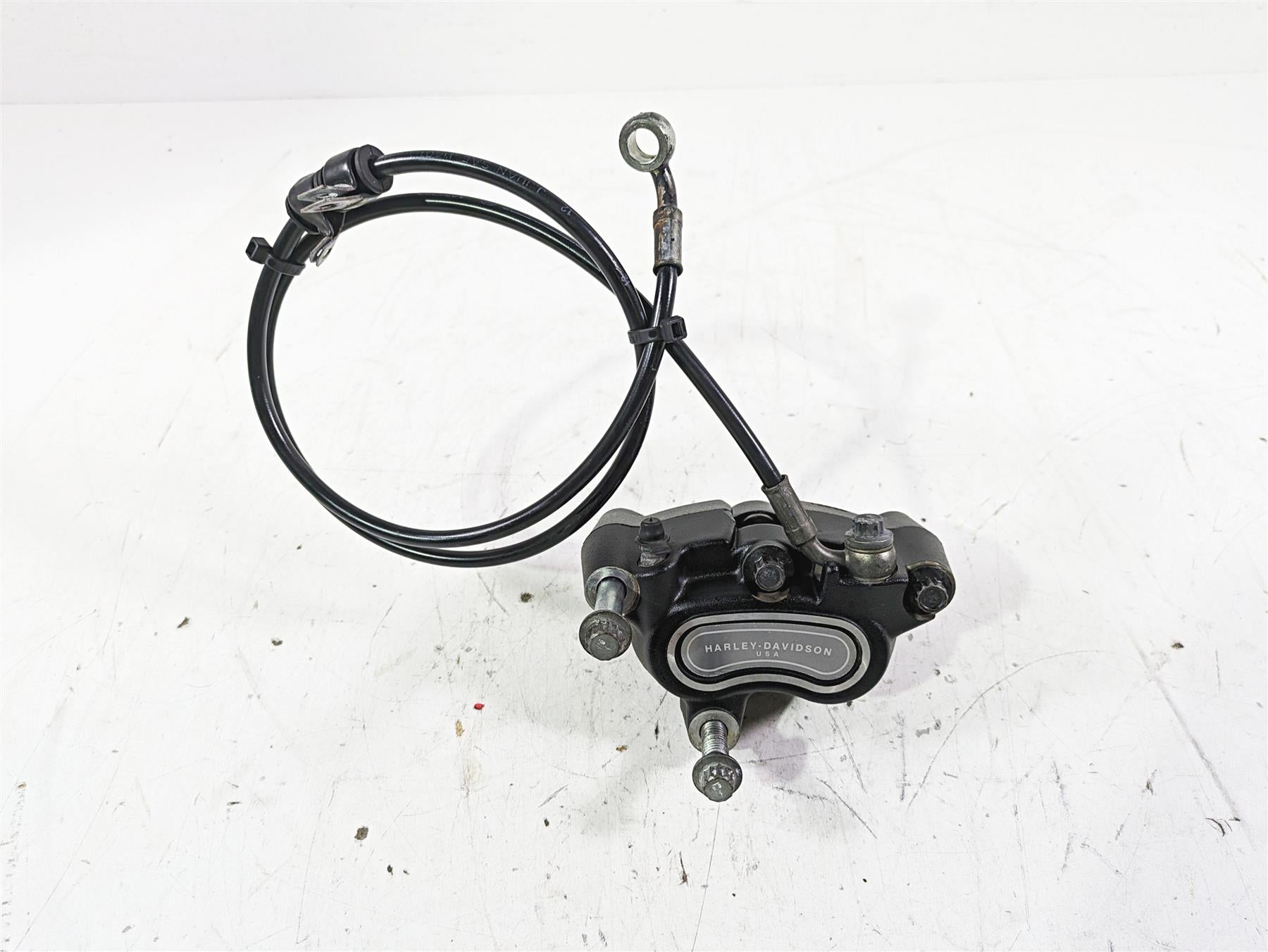 2013 Harley FXDWG Dyna Wide Glide Front Brake Caliper + Line - Read 41300001 {{ shop.shopifyCountryName }} - Mototech271