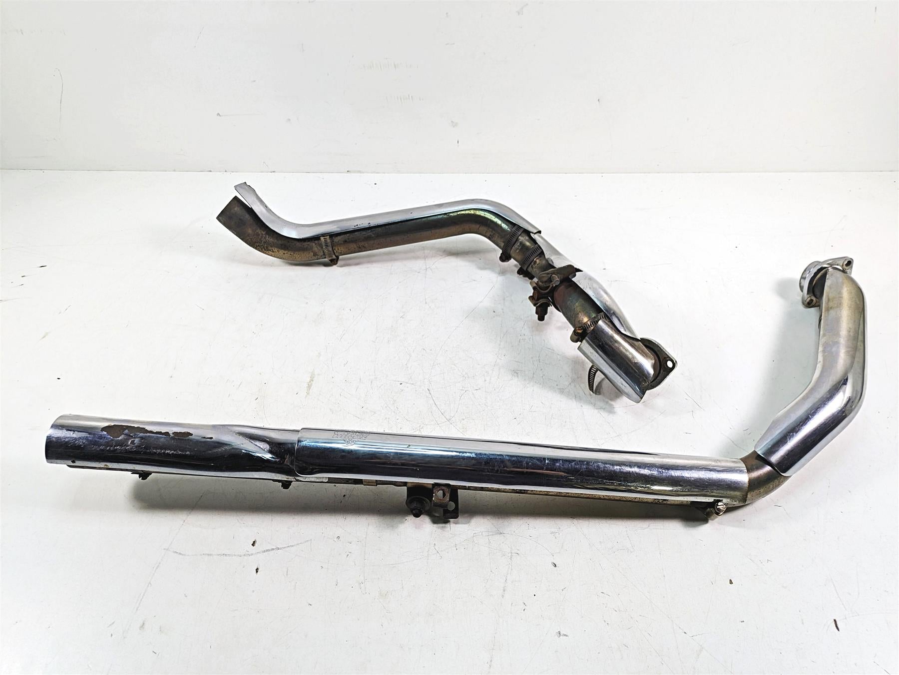 1999 Harley Touring FLHTC Electra Glide Selfmade True Dual Exhaust Headers | Mototech271