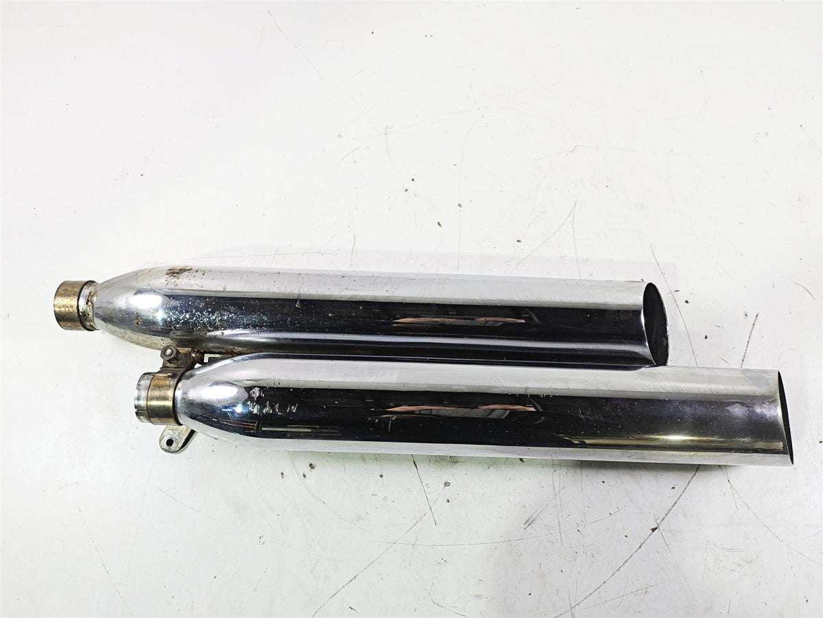 2004 Victory Kingpin Exhaust Muffler Silencer Slash Cut Set {{ shop.shopifyCountryName }} - Mototech271