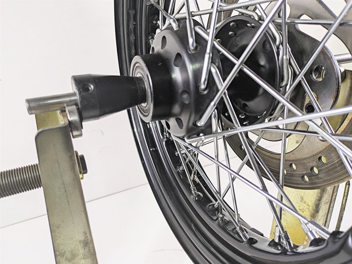 2014 Harley FLS Softail Slim Front Wheel Rim 16x3 DENT & Rotor 55107-12 {{ shop.shopifyCountryName }} - Mototech271