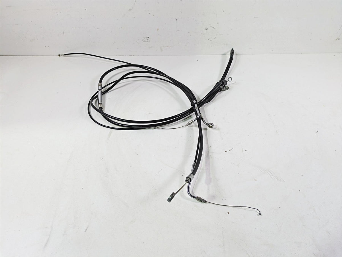2014 Harley FLS Softail Slim 16" Apehanger Extended Throttle & Clutch Cables {{ shop.shopifyCountryName }} - Mototech271