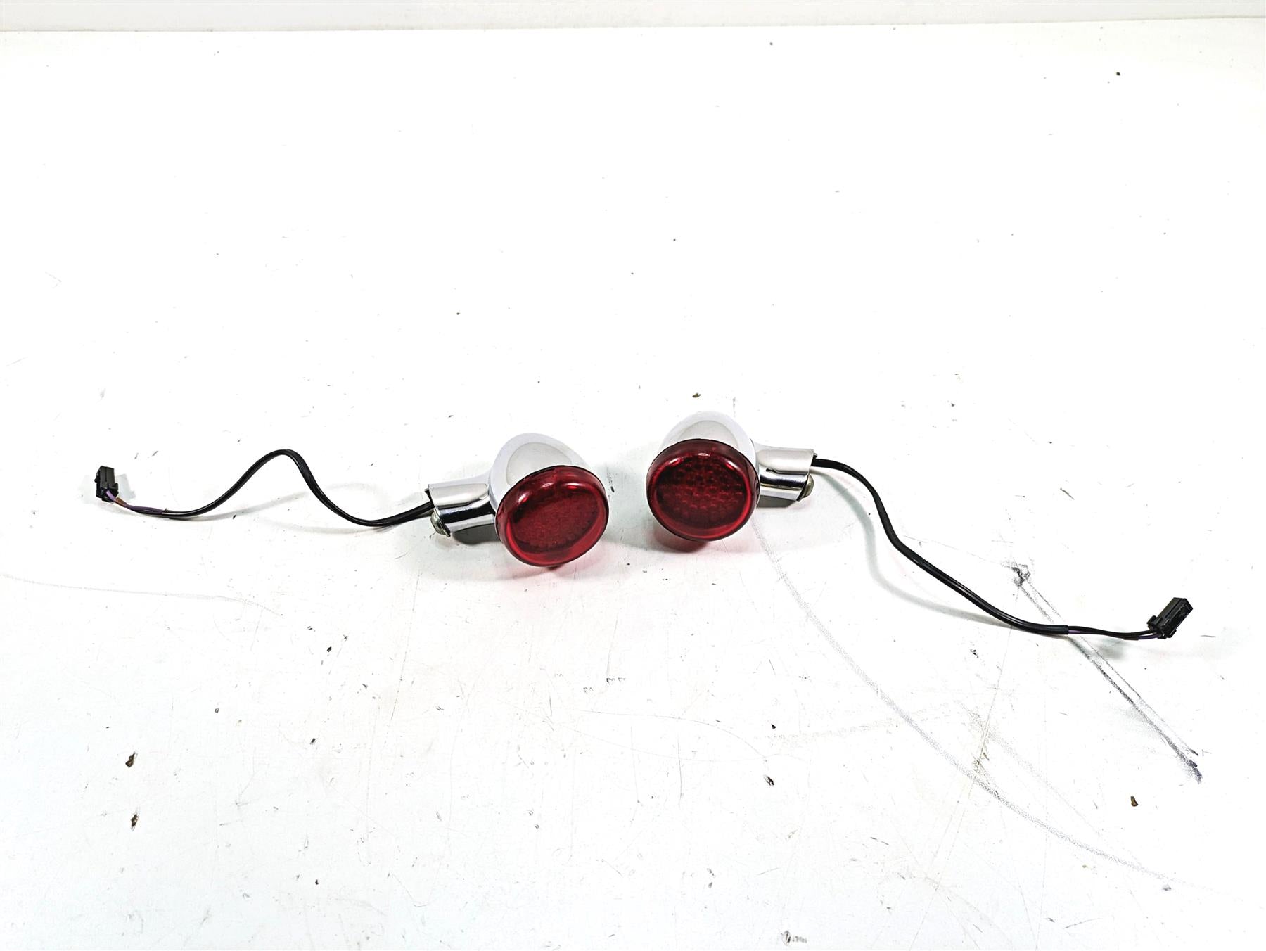 2006 Harley Softail FXSTSI Springer Rear Blinker Turn Signal Set 68977 ...