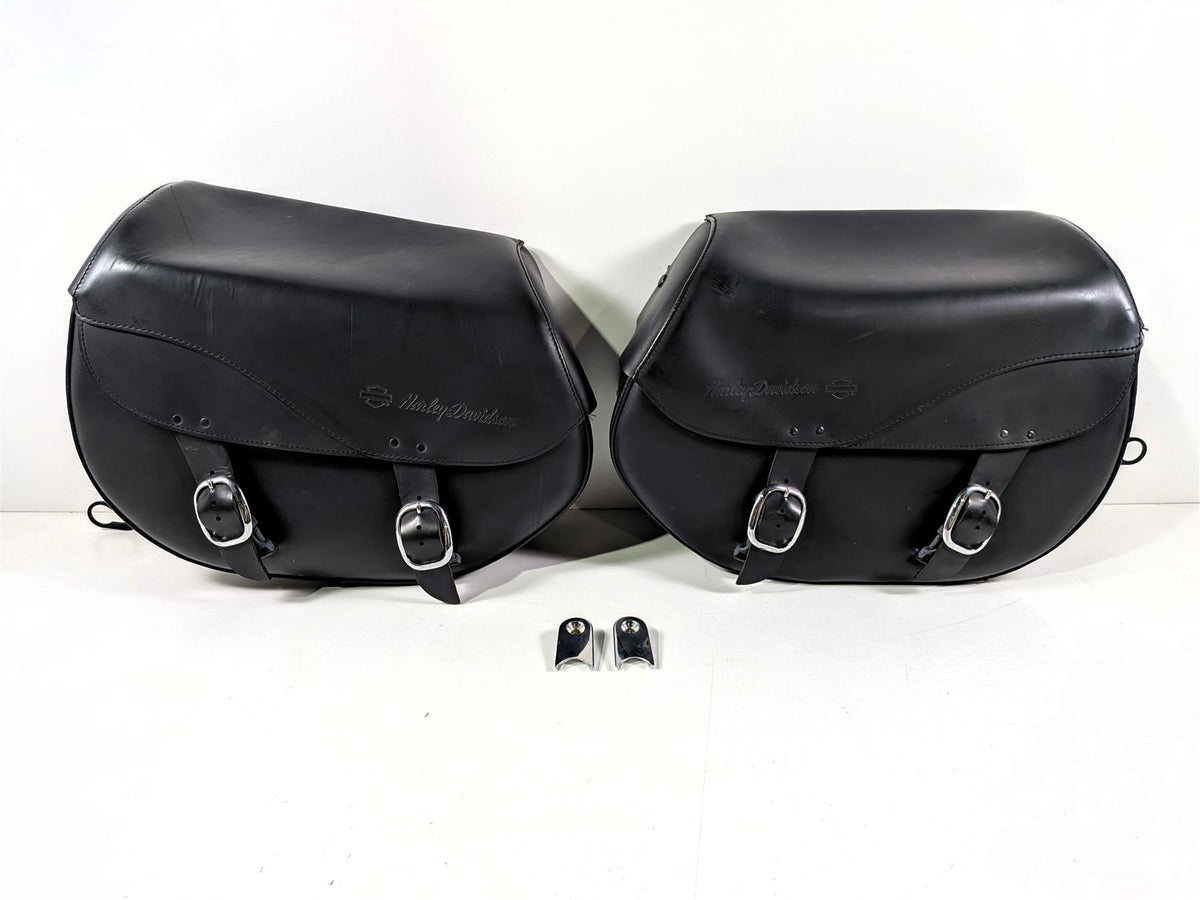 2016 Harley Softail FLSTFBS Fat Boy S Saddlebags & Holder Set 90200617 90200618-Mototech271