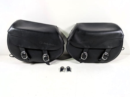 2016 Harley Softail FLSTFBS Fat Boy S Saddlebags & Holder Set 90200617 90200618-Mototech271