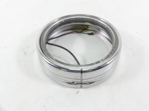 2004 Harley FLHTC SE CVO Electra Glide Chrome Led Headlight Halo Ring | Mototech271