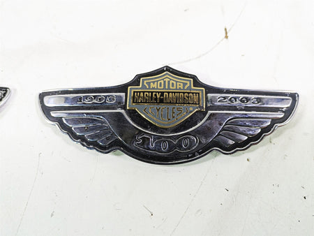 2003 Harley Softail FXSTDI Deuce 100th Fuel Tank Emblem Set 62236-03 62237-03 {{ shop.shopifyCountryName }} - Mototech271