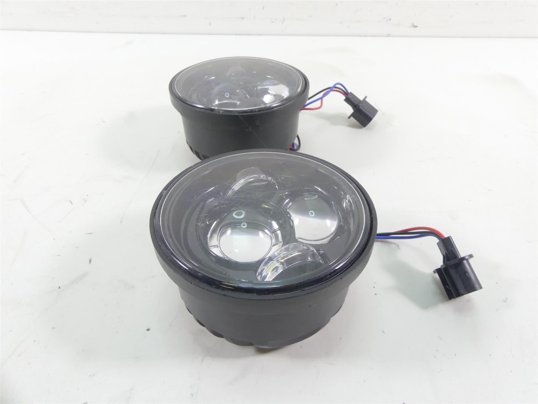 2014 Harley Dyna FXDF Fat Bob Led Headlight Light Bulb Lens Set - Scratched {{ shop.shopifyCountryName }} - Mototech271