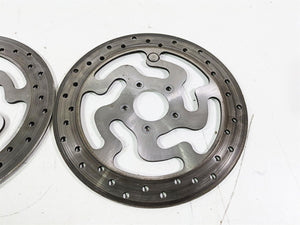 2008 Harley Touring FLHTP Electra Glide Front Brake Rotor Disc Set 41808-08A | Mototech271