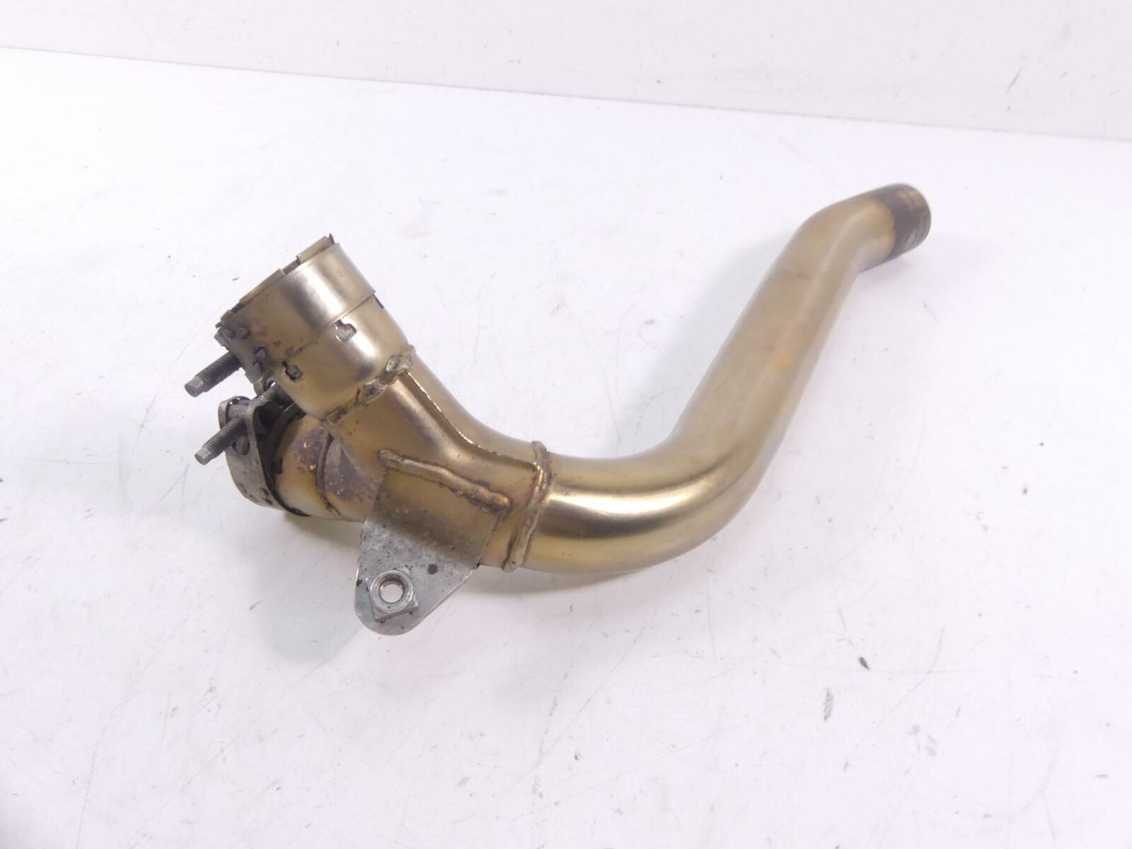 2009 Triumph Street Triple 675R Mid Middle Exhaust Pipe Tube Manifold T2203720 {{ shop.shopifyCountryName }} - Mototech271