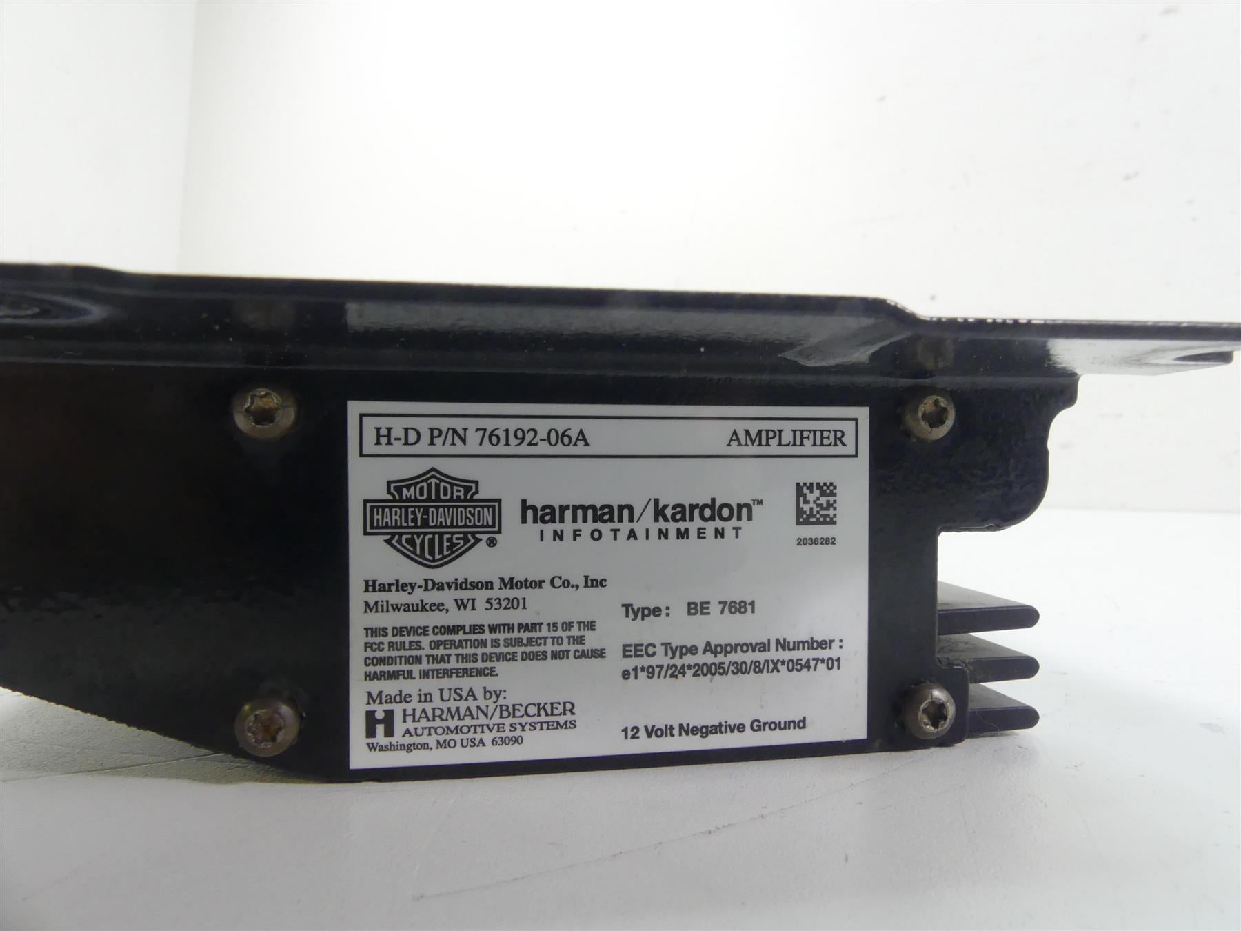 2009 Harley FLHTCU SE4 CVO E-Glide Harman Kardon Amp Amplifier 76192-06A {{ shop.shopifyCountryName }} - Mototech271