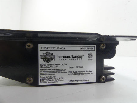 2009 Harley FLHTCU SE4 CVO E-Glide Harman Kardon Amp Amplifier 76192-06A {{ shop.shopifyCountryName }} - Mototech271