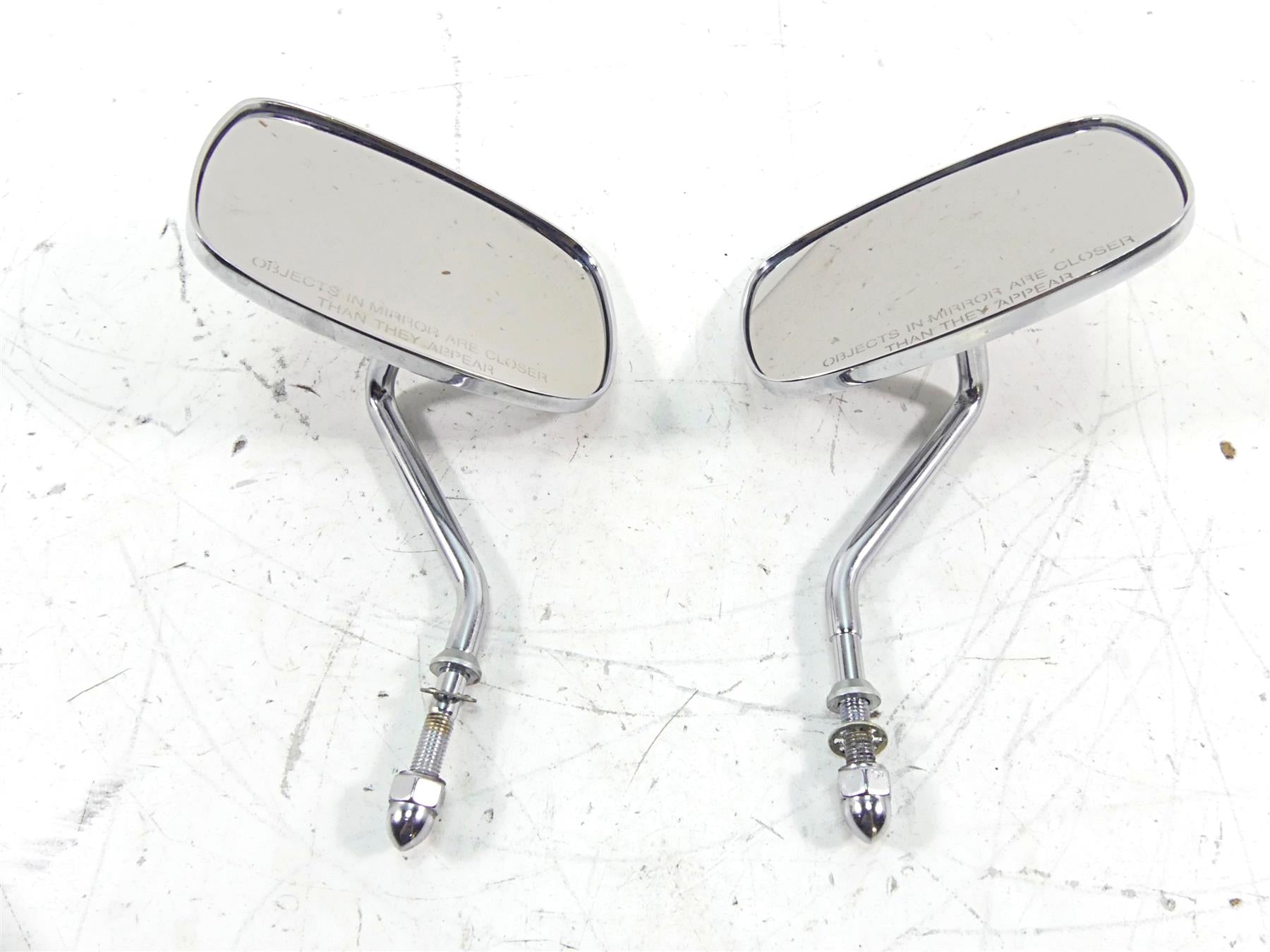 2002 Harley Touring FLHTC Electra Glide Rear Chrome View Mirror Set 91892-88A {{ shop.shopifyCountryName }} - Mototech271