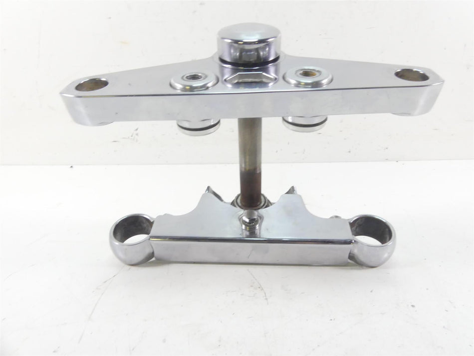 2004 Harley FXDWGI Dyna Wide Glide Chrome Upper Lower Triple Tree Set 45674-80 {{ shop.shopifyCountryName }} - Mototech271