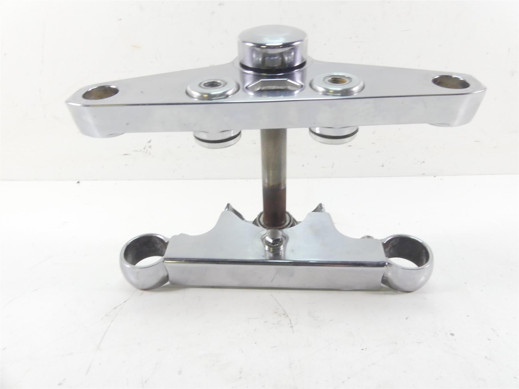 2004 Harley FXDWGI Dyna Wide Glide Chrome Upper Lower Triple Tree Set 45674-80 | Mototech271