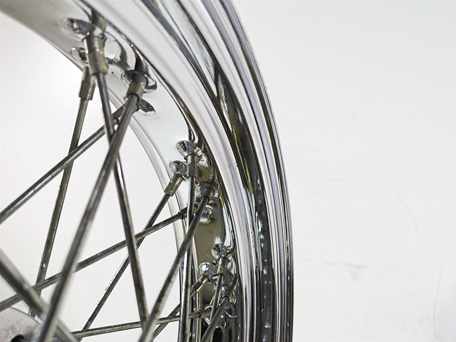 2002 Honda VTX1800 Retro Straight 17x3.5 Spoke Front Wheel Rim 44650-MCV-A11 {{ shop.shopifyCountryName }} - Mototech271