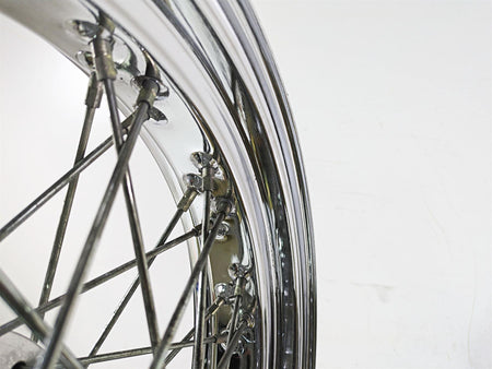 2002 Honda VTX1800 Retro Straight 17x3.5 Spoke Front Wheel Rim 44650-MCV-A11 {{ shop.shopifyCountryName }} - Mototech271