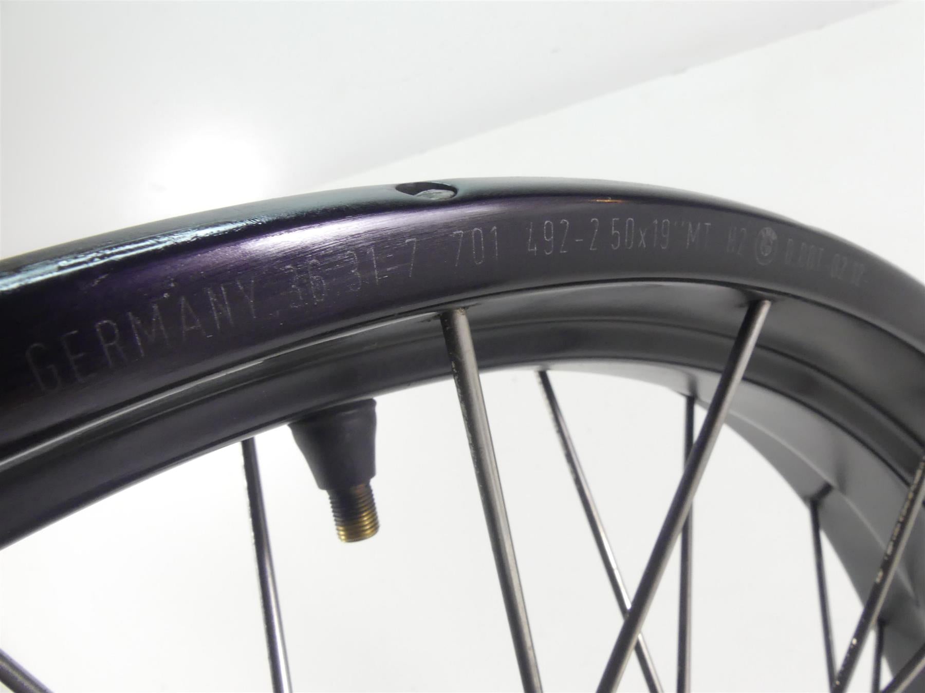 2012 BMW R1200 GS K255 Adventure Front Spoke Wheel Rim 19x2.5 -Read 36318553003 {{ shop.shopifyCountryName }} - Mototech271
