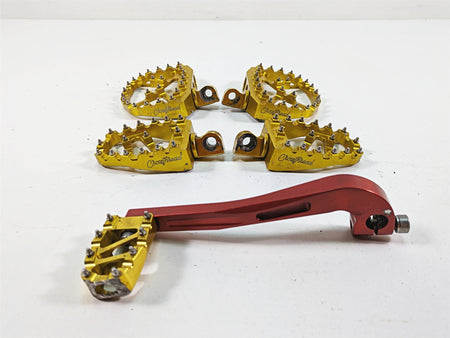 2009 Harley FXDC Dyna Super Glide Custom Crossthread Gold Footpegs DP-001-UP-008 {{ shop.shopifyCountryName }} - Mototech271