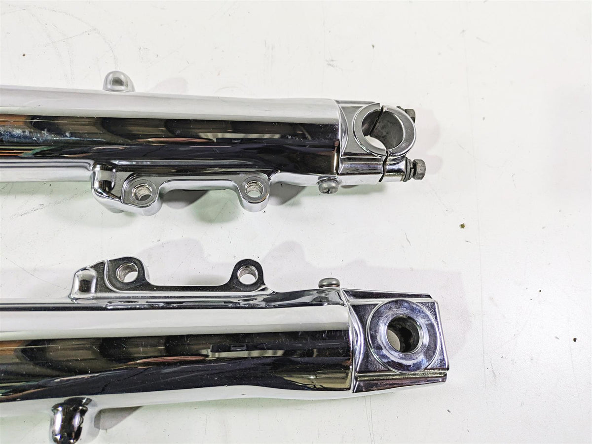 2011 Harley Touring FLHTCUSE CVO E-Glide Chrome Front Fork Leg Set 48790-09 {{ shop.shopifyCountryName }} - Mototech271