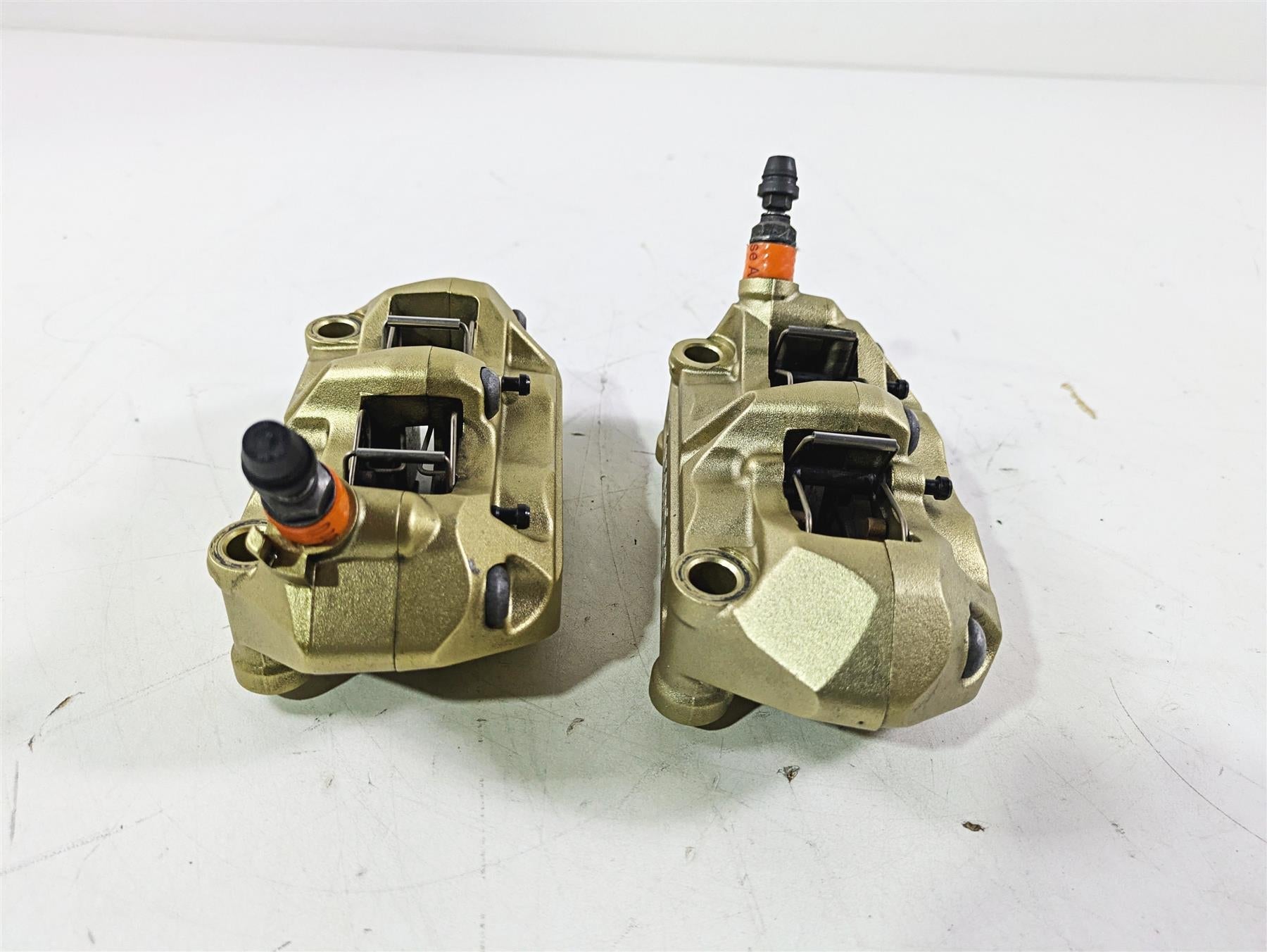 2016 BMW S1000RR K46 Golden Brembo Front Brake Calipers 100mm 34117714784 {{ shop.shopifyCountryName }} - Mototech271