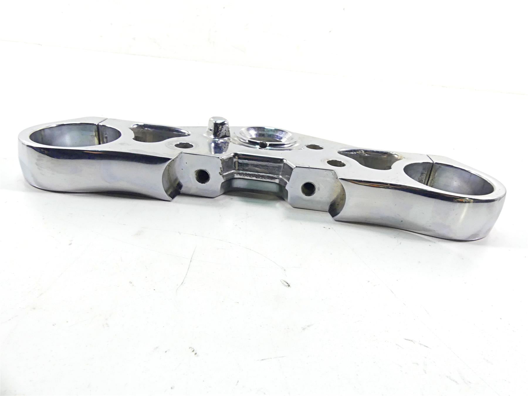 2005 Harley VRSCSE CVO V-Rod Chrome Upper Triple Tree Clamp 49mm 46773-02 {{ shop.shopifyCountryName }} - Mototech271
