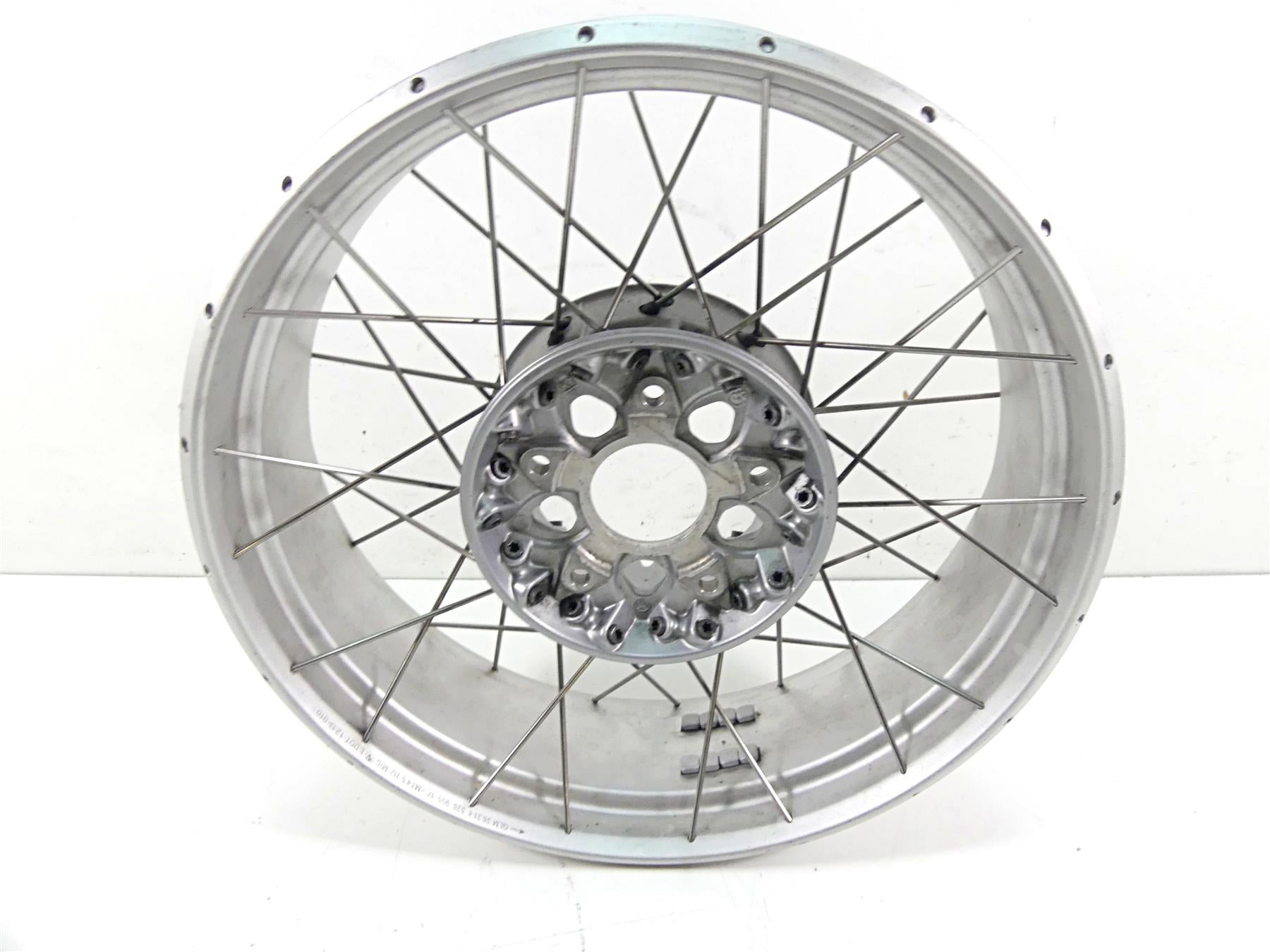 2015 BMW R1200GS GSW K50 17x4.5 Straight Rear Wheel Spoke Rim 36318526651 {{ shop.shopifyCountryName }} - Mototech271