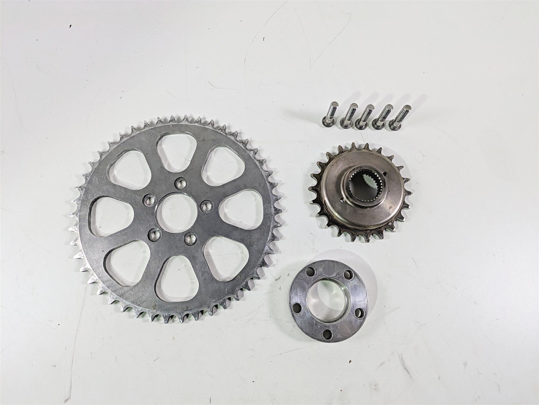 2001 Harley Touring FLHX Street Glide 22T 45T Chain Conversion Kit By 3 Guyz {{ shop.shopifyCountryName }} - Mototech271
