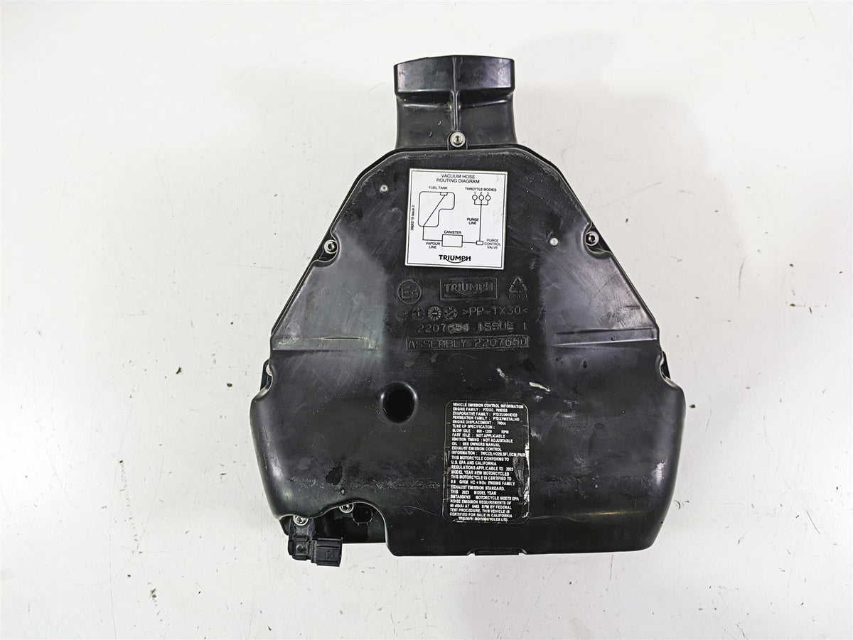 2023 Triumph Street Triple 765 RS Air Box Cleaner Breather T2207650 T2207654 {{ shop.shopifyCountryName }} - Mototech271