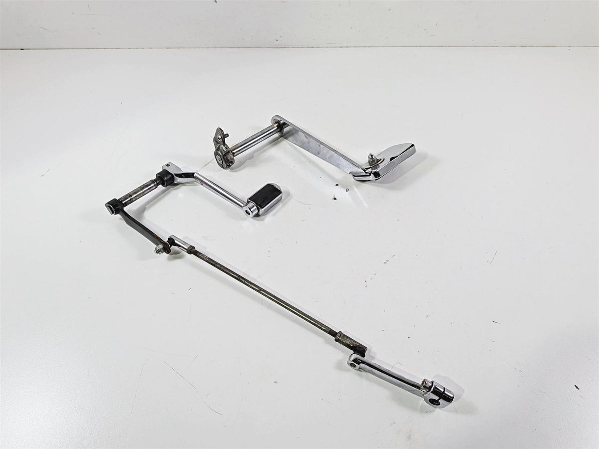 1993 Harley Touring FLHTCU Electra Glide Chrome Shifter & Brake Pedal 33895-82E {{ shop.shopifyCountryName }} - Mototech271