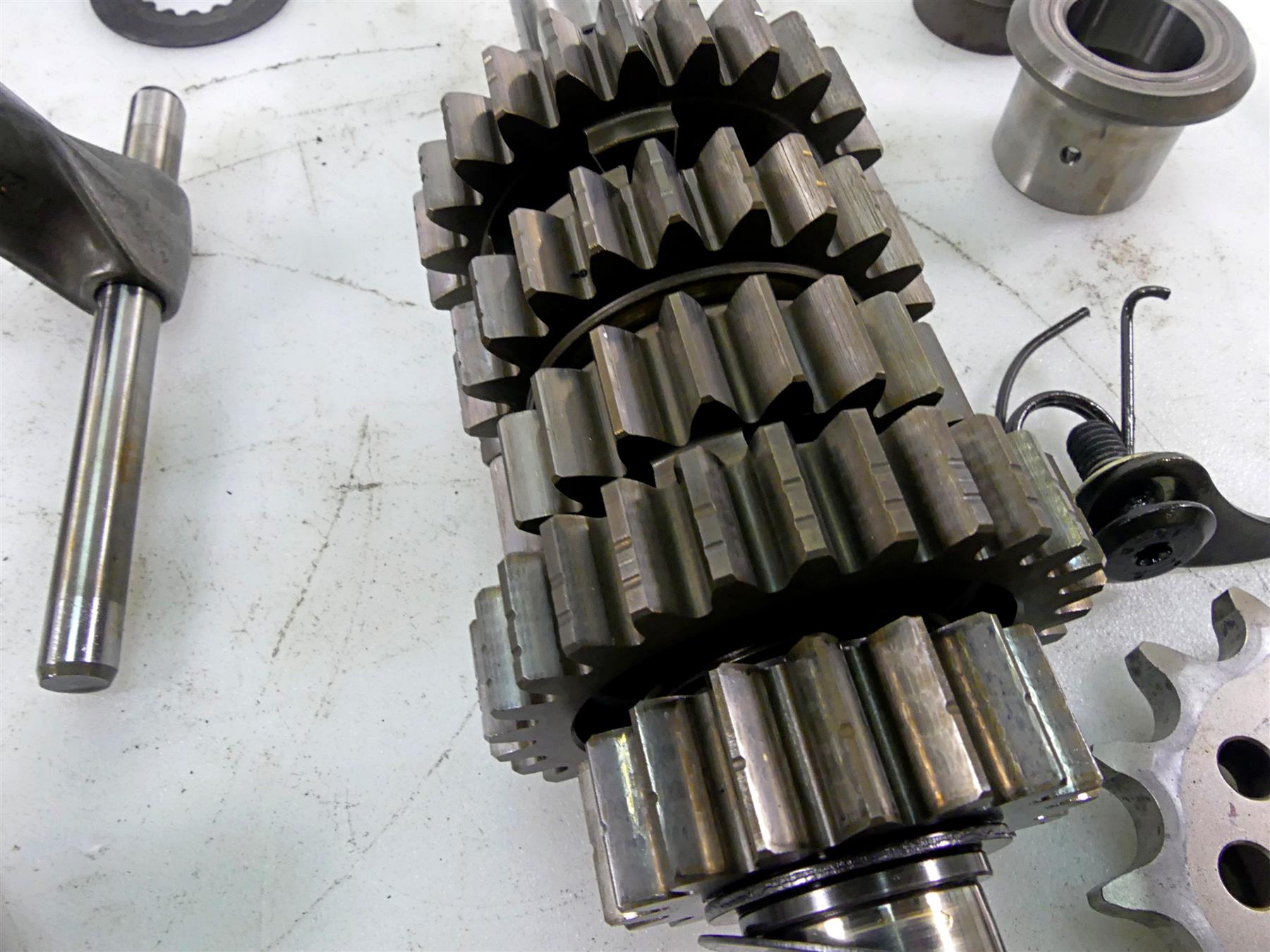 2012 Ducati Monster 1100 EVO Transmission Gears Shift Drum Fork Set 15020722A {{ shop.shopifyCountryName }} - Mototech271