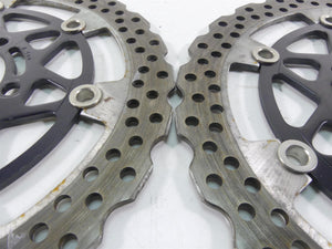 2013 Kawasaki ZX636 ZX6R Ninja Front Brake Disc Rotor Set 41080-0590-5C | Mototech271