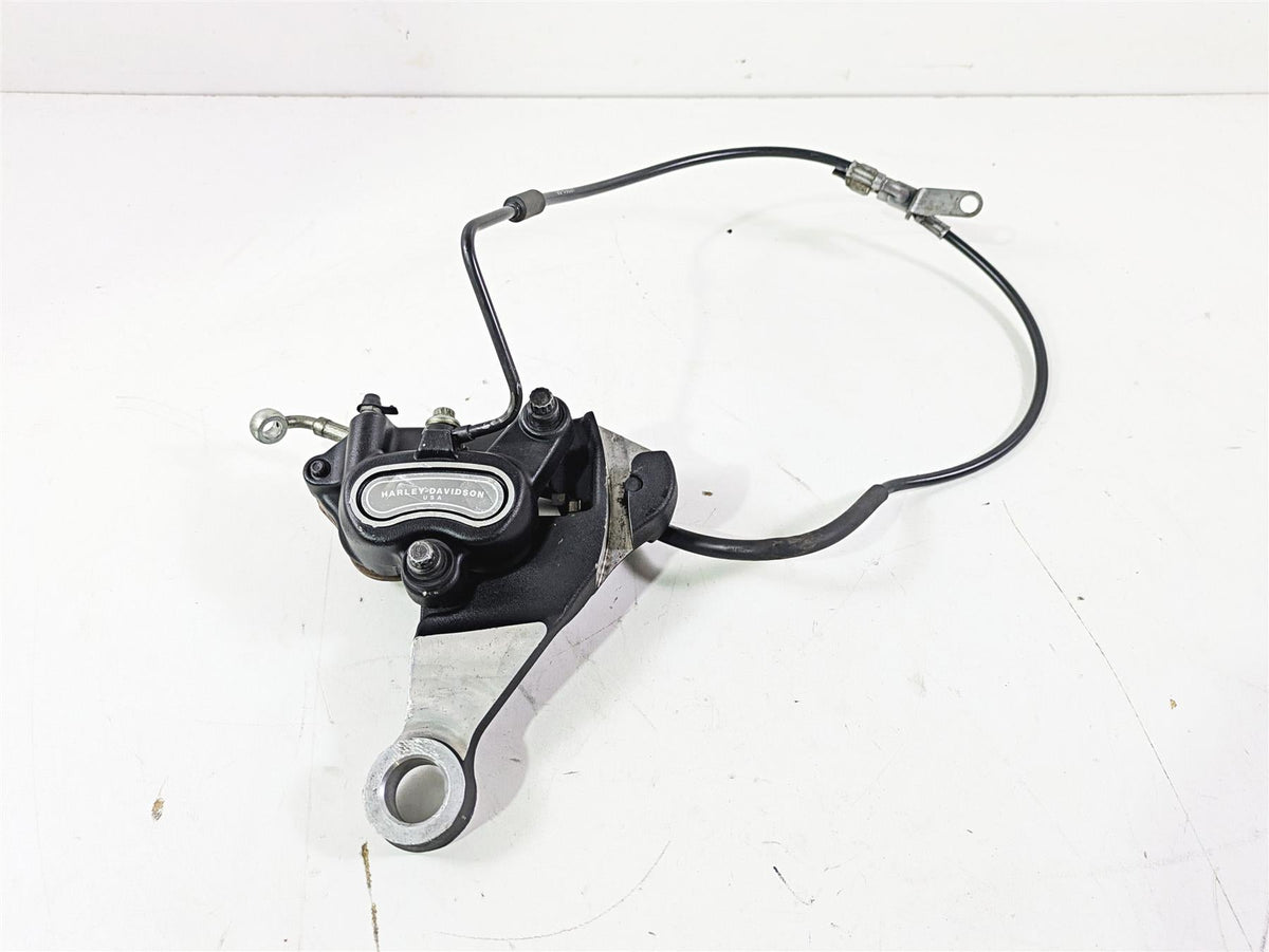2008 Harley FLSTC 105TH Softail Heritage Rear Brake Caliper + Mount 40908-08 {{ shop.shopifyCountryName }} - Mototech271